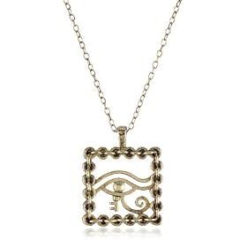 Low Luv by Erin Wasson 14k Plated Evil Eye Link Pendant