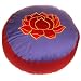 Meditation Cushion - Red and Violet, with Lotus Symbol (908017)