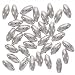 Real Silver Plated Tapered Oval Beads 10 x 5mm (25)