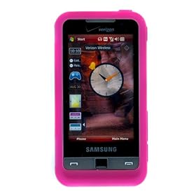 Samsung Omnia i900 i910 Gel Skin Case - Hot Pink