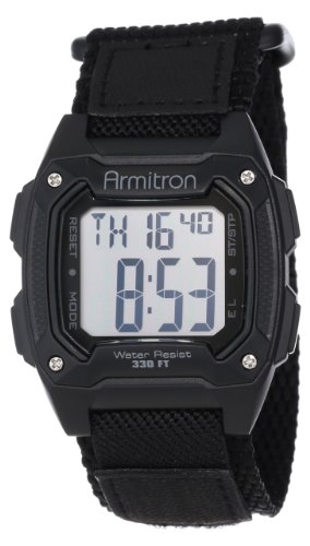 men's digital watch with velcro strap
