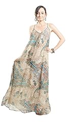 Chiffon/Polyester Cutout Feathers Paisley Maxi Dress 