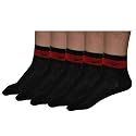 5 PACK: Womens Nike Black Dri-FIT Athletic Socks (Size: M-L / 7.5-10.5)