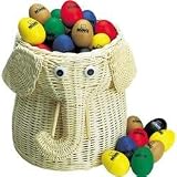 Nino 80-Piece Egg Shaker Assortment With Elephant Basket
