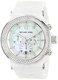 Michael Kors Watches  MK5391 Ladies Glitz Ceramic White Dial Watch (White)
