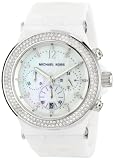 Michael Kors Watches  MK5391 Ladies Glitz Ceramic White Dial Watch (White)