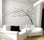 Sticker mural g�ant branche design fl...