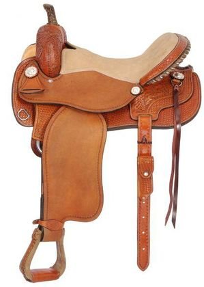 Royal King Select Barrel Performer Saddle - Medium Tan - 15.5