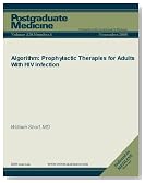 Algorithm: Prophylactic Therapies for Adults With HIV Infection (Postgraduate Medicine)