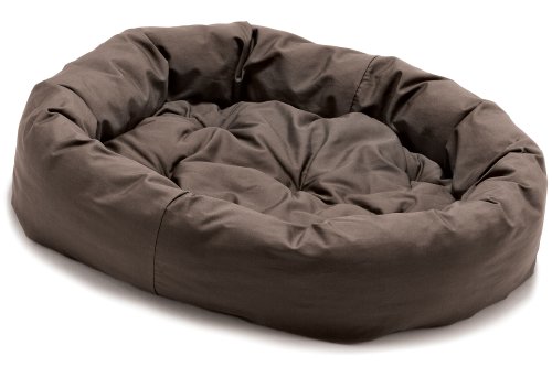Dog Gone Smart Bed Canvas Donut Pet Bed, Brown,Large, 42