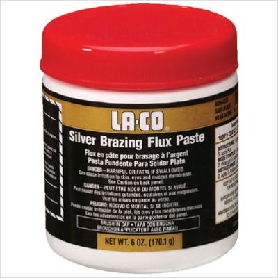 LA-CO 22305 6 oz High Heat Resistance Silver Brazing Flux Paste Jar (2-Pack)