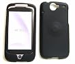 New Black Rubber Texture HTC Nexus One Snap on Cell Phone Case