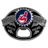 Cleveland Indians Metal Belt Buckle Beer Bottle Opener