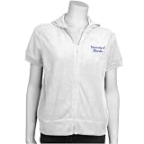 Florida Gators White Ladies French Full Zip Hoody Short Sleeve Jacket