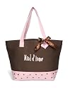 Mud Pie Wedding I Do Twill Tote, Maid Of Honor, Chocolate Brown and Pink