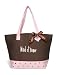 Mud Pie Wedding I Do Twill Tote, Maid Of Honor, Chocolate Brown and Pink