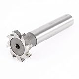 uxcell　Tスロットエンドミル　32mm掘削径　5mm切削深さ　HSS　ストレートシャンク　8枚刃