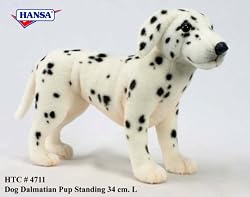 Dalmatian Puppy Dog Standing Plush Toy 10" H