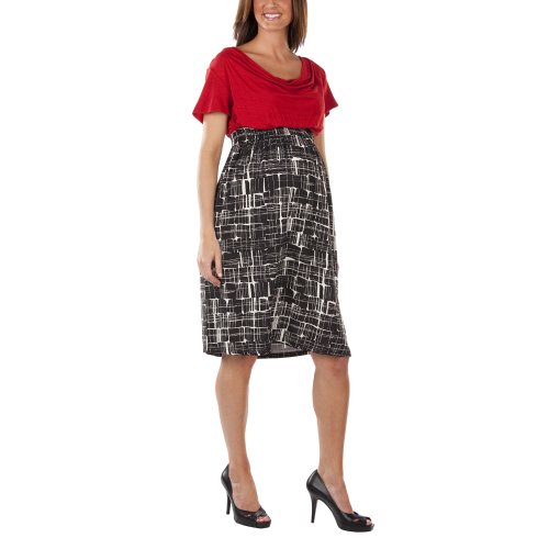 Liz Lange® for Target® Maternity Short-Sleeve Dress - Black/Red/White