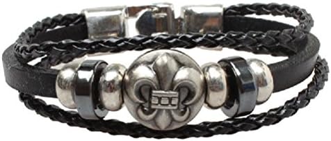CSG Gothic Punk Rock Gram Heart Children Spend Leather Bracelet