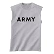 ARMY Sleeveless T-Shirt in gray