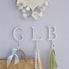 Metal A-Z Letters with Coat Hook Lightly Distressed