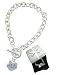 Silver Heart Charm Toggle Bracelet Satin Lined Gift Boxed