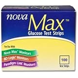 Nova Max Glucose Test Strips - 100ct.