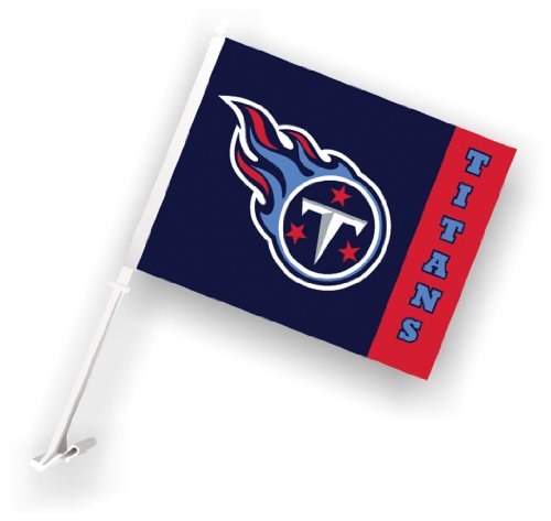 NFL Tennessee Titans Car Flag with Wall Brackett