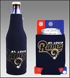 SET OF 2 ST LOUIS RAMS CAN & BOTTLE KOOZIE COOLER