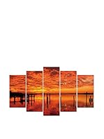 Wall Decor Fotocuadro 5 Piezas Pirámide Orangetower