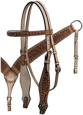 14", 15", 16" Double T Barrel style saddle with rainbow crystal rhinestones. (14")