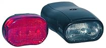 MC FUN 251-000 Fahrrad Leuchtenset XC-603 Kryptonfrontstrahler und LED-R&uuml;ckleuchte