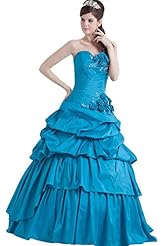 Sweetheart  Applique Taffeta  Ball Gown Evening Dress/Prom Dress 