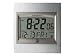 New-Howard Miller 625236 - Radio Control TechTime II LCD Wall/Table Alarm Clock, Silver - MIL625236