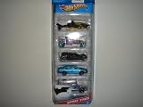 2011 Hot Wheels Batman The Dark Knight 5-Pack Batcopter/Bone Shaker Joker Special/Dark Knight Batmobile/Ford Fusion Patrol Car/Armored TruckIMAGE