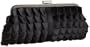 Jessica McClintock Ribbons & Bows Frame Clutch,Black,one size