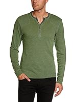 edc by ESPRIT Camiseta Manga Larga (Verde)