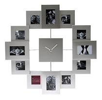 PT Family Time Photoframe Clock, Silver