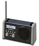 Roberts SOLARDAB-BK Solar Powered DAB Radio with Rechargeable Battery Pack - Black