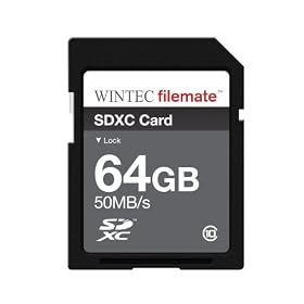 WINTEC Filemate 64 GB Class 10 SDXC Flash Card (3FMSD64GBXC-R)