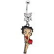 Licensed Betty Boop Belly Ring