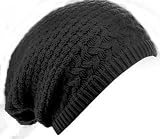 Produkt-Bild: Caripe XXL Long Beanie M&uuml;tze Muster - MU, schwarz