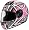 HJC CS-R1 CSR1 DAGGAR MC-8 SIZE:MED MOTORCYCLE Full-Face-Helmet