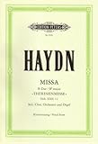 Produkt-Bild: Missa B-Dur Hob. XXII: 12 "Theresien-Messe": f&uuml;r 4 Solostimmen, Chor, Orchester und Orgel / Klavierauszug