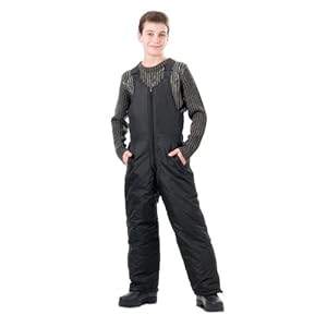 Mossi Black Size 6 Youth Snow Bib