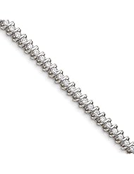 14k White Gold AA Diamond tennis bracelet