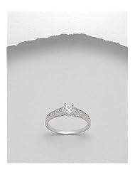 CZ Ring In 92.5 Sterling Silver