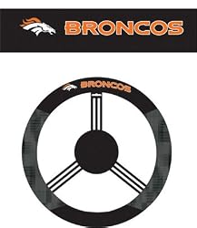Denver Broncos Poly-Suede Steering Wheel Cover - NFL