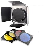 NEEWER® Photographic Barn Door & Honeycomb Grid & Gel Set for Alienbees Alienbee Flash